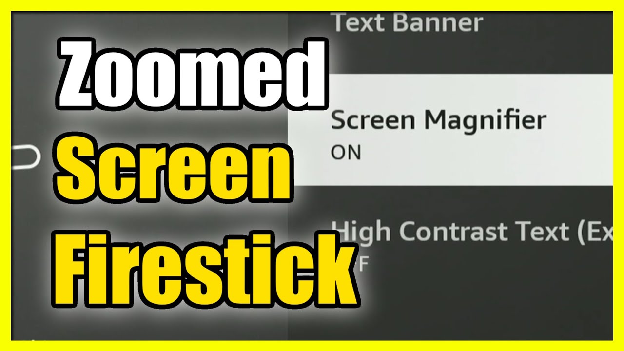 How to Fix Screen Zoom & Change Size on Firestick 4k Max (Easy Method)