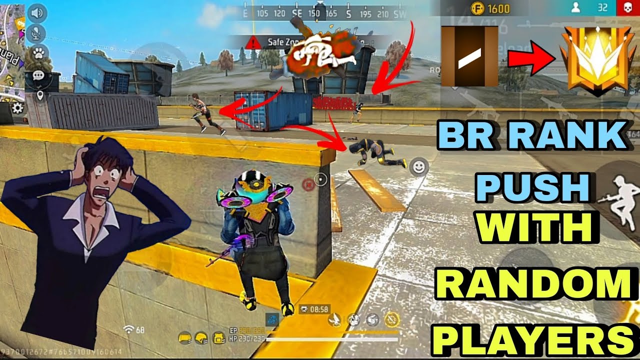 BR RANK PUSH WITH RANDOM PLAYERS 😈😈 PART 2 - YouTube