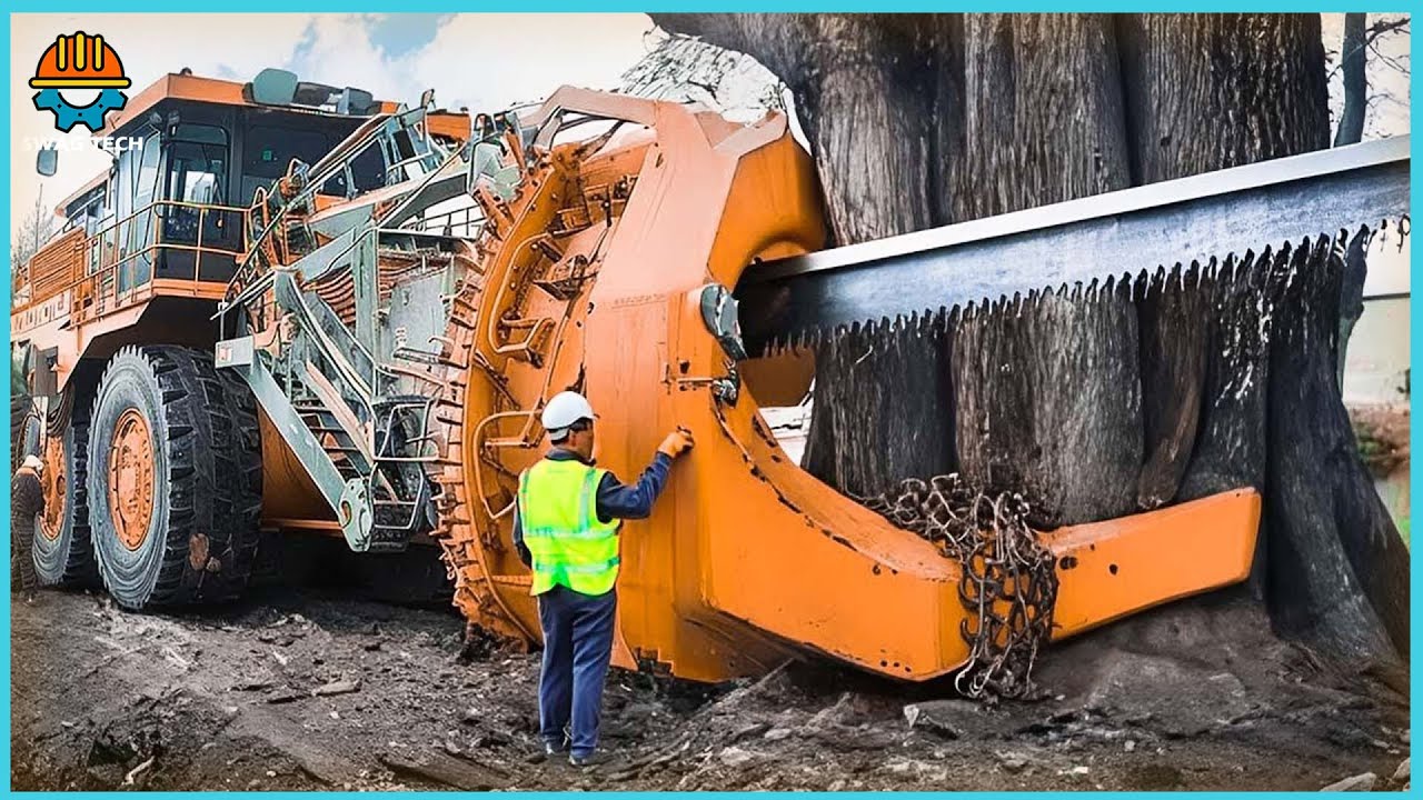 660 Amazing Dangerous Skills Fastest Chainsaw Machines Big Tree Felling ...