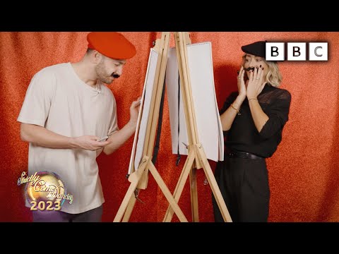Our couples draw each other in Scribbly Come Dancing ✨ BBC Strictly 2023