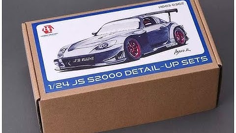 In-Box Review Hobby Design HD03-0362 1/24 JS S2000 Detail-Up Set