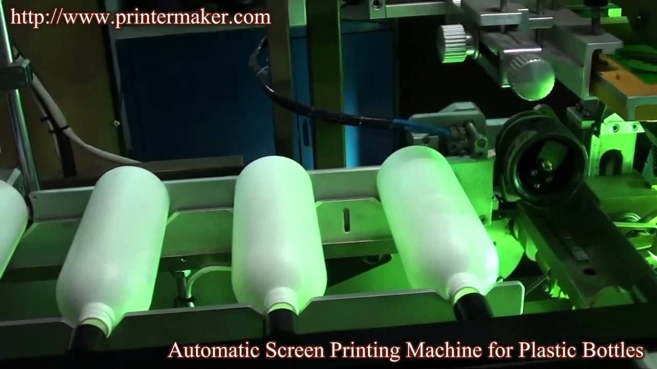 China Automatic Screen Prining Machine  on Plastic Bottles