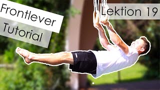 Hangwaage vorlings Front Lever lernen - Lektion 20 - Turnen an den Ringen lernen