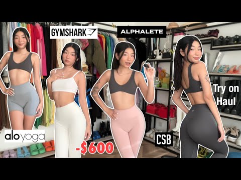 HUGE Activewear Try-On Haul ✨ Alo Yoga, Gymshark, Alphalete..