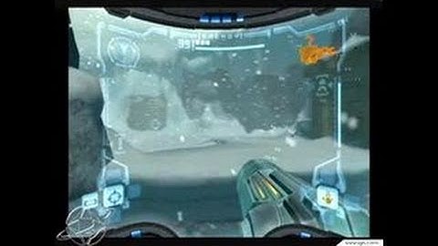 Metroid Prime GameCube Gameplay - Beautiful snow world