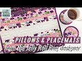 Jelly Roll Rug Placemats, Pillows Coasters and Trivets Tutorial!