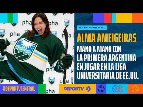 Alma Ameigeiras, the first Argentine to play in the U.S. collegiate ice hockey league