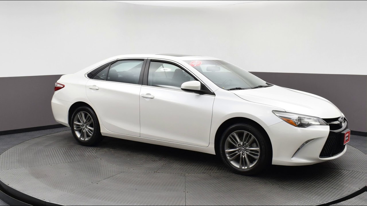 2017 White Toyota Camry 4dr Car #P11640 - YouTube