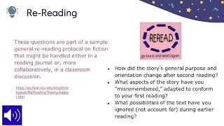 Unlocking Literacy   Module 3 Emergent Reading-  Re-Reading Wealth