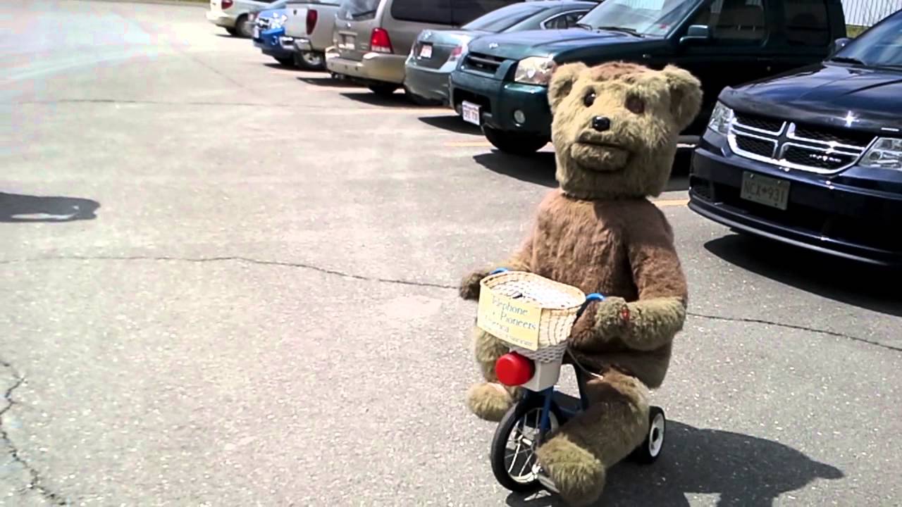 RC Tricycle riding bear YouTube