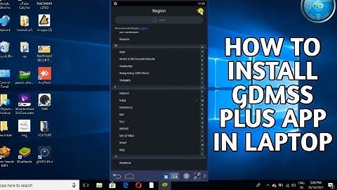 HOW TO INSTALL GDMSS PLUS APP IN LAPTOP