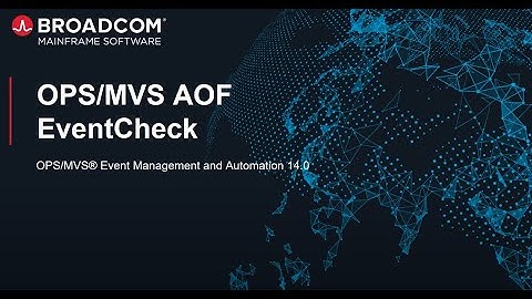 OPS MVS EventCheck Feature