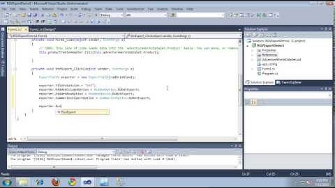 Exporting to CSV with RadGridView for WinForms