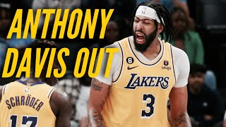 Lakers Now Without Anthony Davis In Addition To LeBron James, D'Angelo Russell