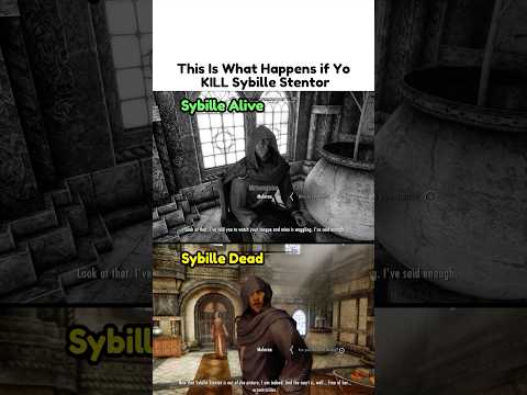 This Is What Happens if You KILL Sybille Stentor - Skyrim