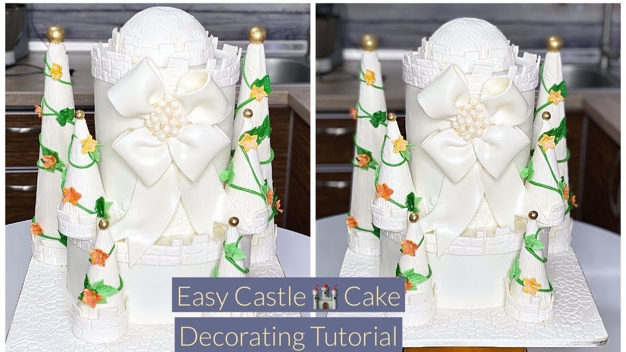 DIY Castle Cake Decorating Tutorial Easy Step-by-Step Guide 