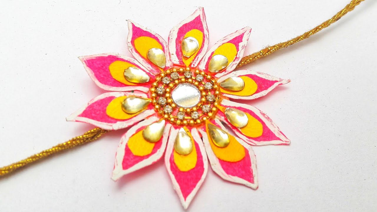 Beautiful Paper Rakhi Making / Handmade Rakhi Making / Rakhi For