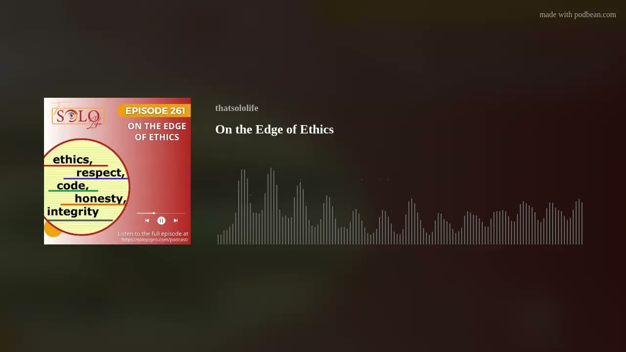 On the Edge of Ethics On the Edge of Ethics