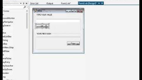 MD5 encryption Using Visual Basic