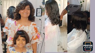 Mother's Day Special Mother Daughter Short Haircut💇‍♀️