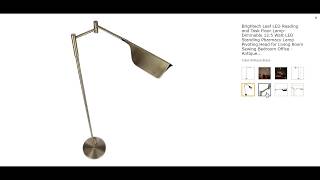 Brightech Leaf Led Reading And Task Floor Lamp- Dimmable 12.5 Watt Led