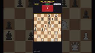 SOLVE THIS MATE IN 1 ELO 831 #chess #challenge