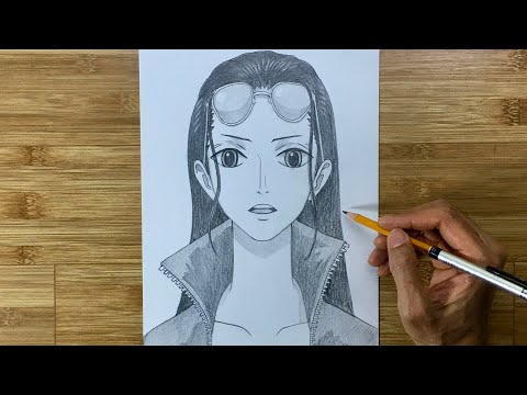 Video Vẽ Anime Đơn Giản | Cách Vẽ Nico Robin #357 | Cong Dan... - youtube