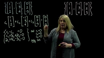 Linear Independence of a Set of Vectors