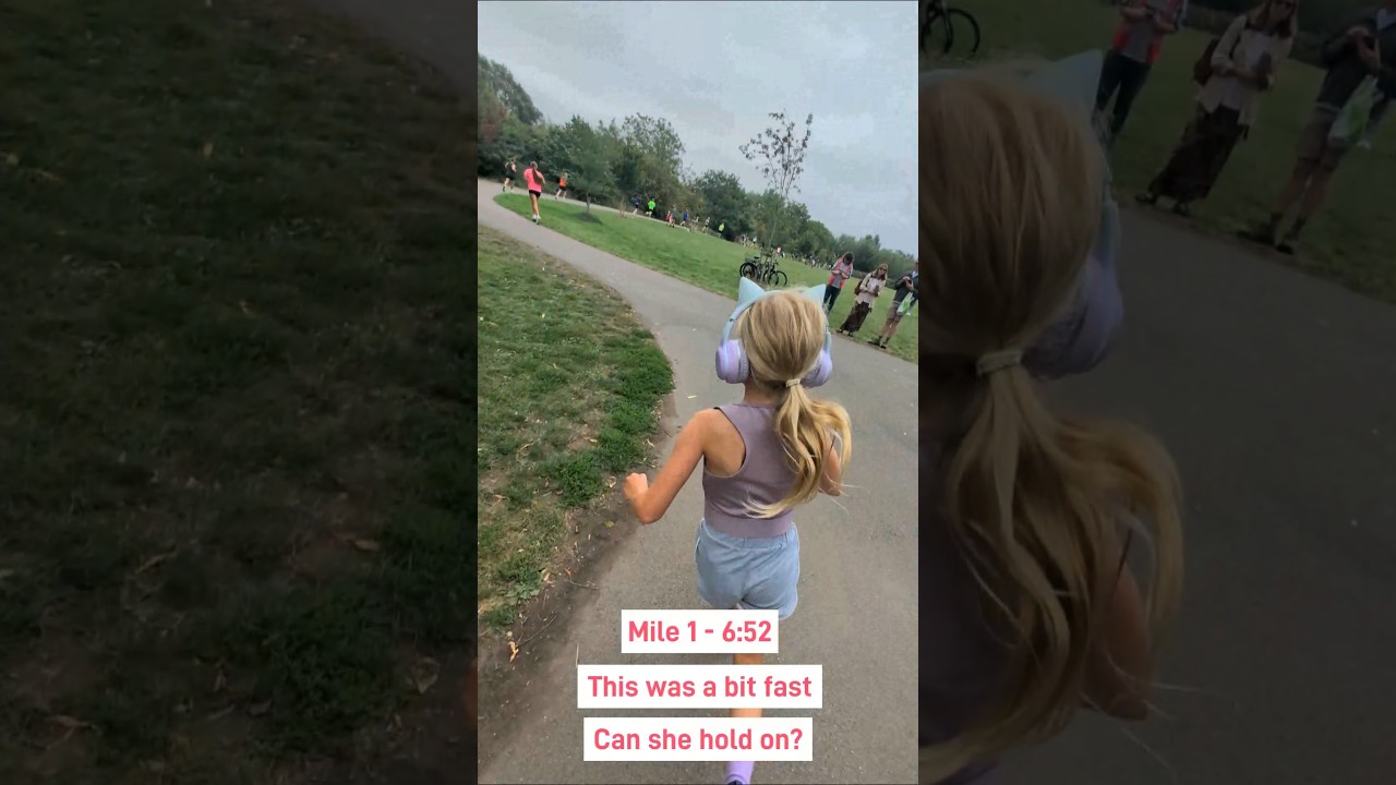9 Year old girl chases her 22min 5km PB 