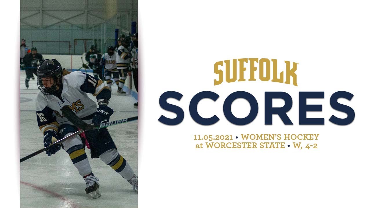 Suffolk Scores Women's Hockey at Worcester State, Nov. 5, 2021 YouTube