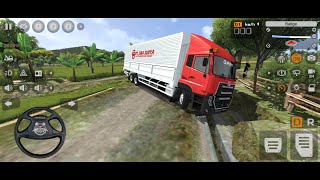 PERMAINAN TRUK QUESTER WINGBOX SIBA SURYA LEWAT JALAN LINTAS SUMATRA - GAME BUS SIMULATOR INDONESIA screenshot 5