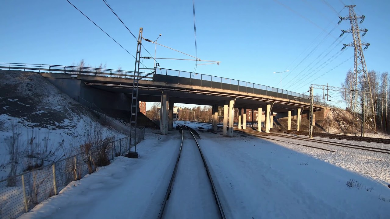 Cabview, L-train, Sm5 - FLIRT, Helsinki - Kirkkonummi