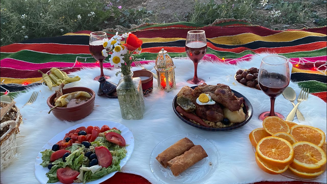 رمضان في البرية🍃طبخ طبق تقليدي جزائري🍲قضينا اخر ليالي رمضان في الريف