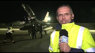 Un reportaj exclusiv legat de venirea ultimelor 3 avioane F-16 din primul lot de 12. Știrea a fost difizată în Telejurnalul TVR.