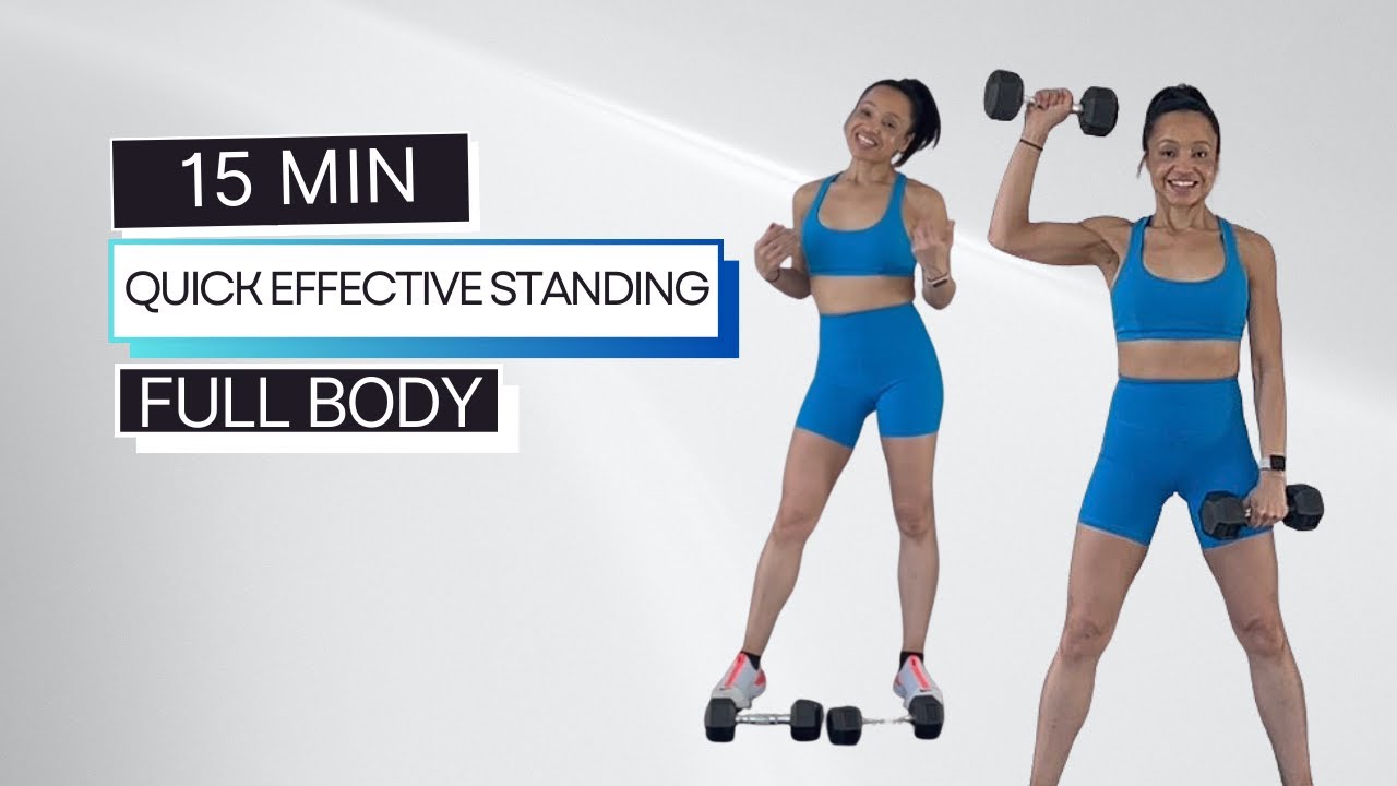 Burn Fat Fast With This 15 Minute All Standing Dumbbell Workout - YouTube