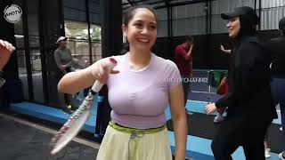 NAGITA HOT INFO ● Demi Suami, Nagita Slavina Rajin Latihan Tenis