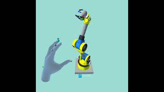 Kauda robot arm learns IK using FK controllers