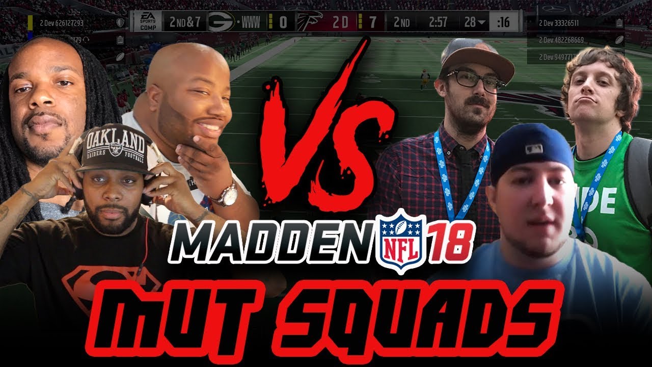MADDEN 18 TEAMPLAY!! MUTSQUADS GAMEPLAY! iPODKingCarter, DariusP vs Zan & Mutweiners!!