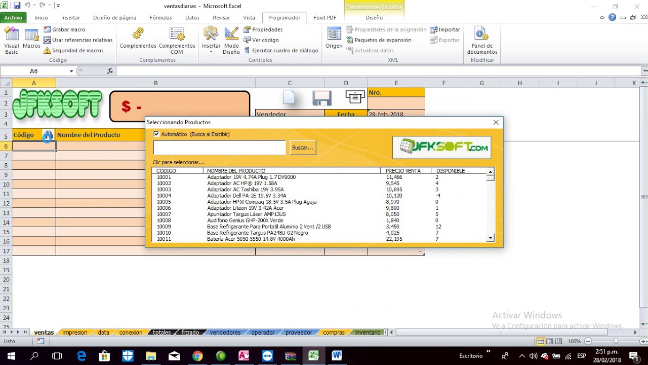 Sistema De Ventas Compras E Inventario Con Excel Youtube