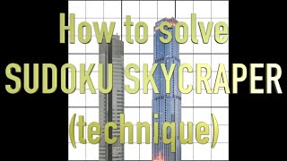 sudoku skyscraper tutorial