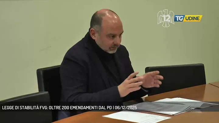 FVG STABILITY LAW: OVER 200 AMENDMENTS FROM THE PD | December 6, 2025