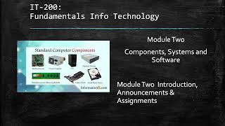 IT 200 Module Two Introduction and Announcements