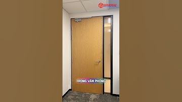 ▶️ Cửa gỗ công nghiệp MDF Veneer cao cấp sang trọng lắp cho văn phòng, chung cư, khách sạn