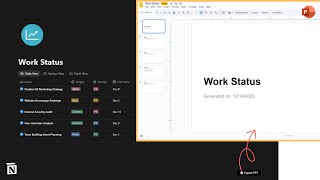Notion to PPT Generator: Export Reports in 1 Click (Free Chrome Extension)