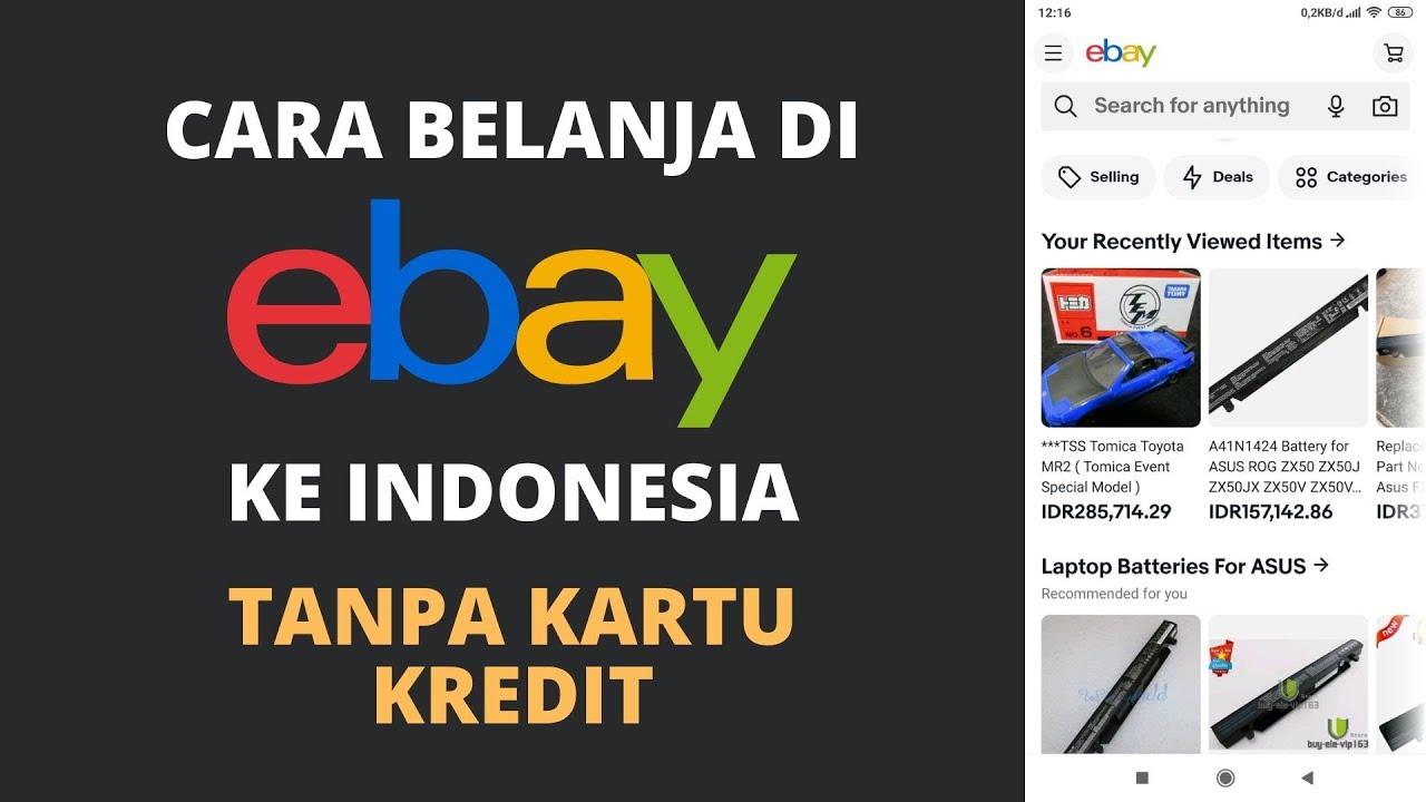 Cara Belanja di Ebay ke Indonesia Tanpa Kartu Kredit YouTube