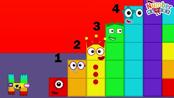 Alphabet Lore H Rainbow Jump and Count Numberblocks Step Squad