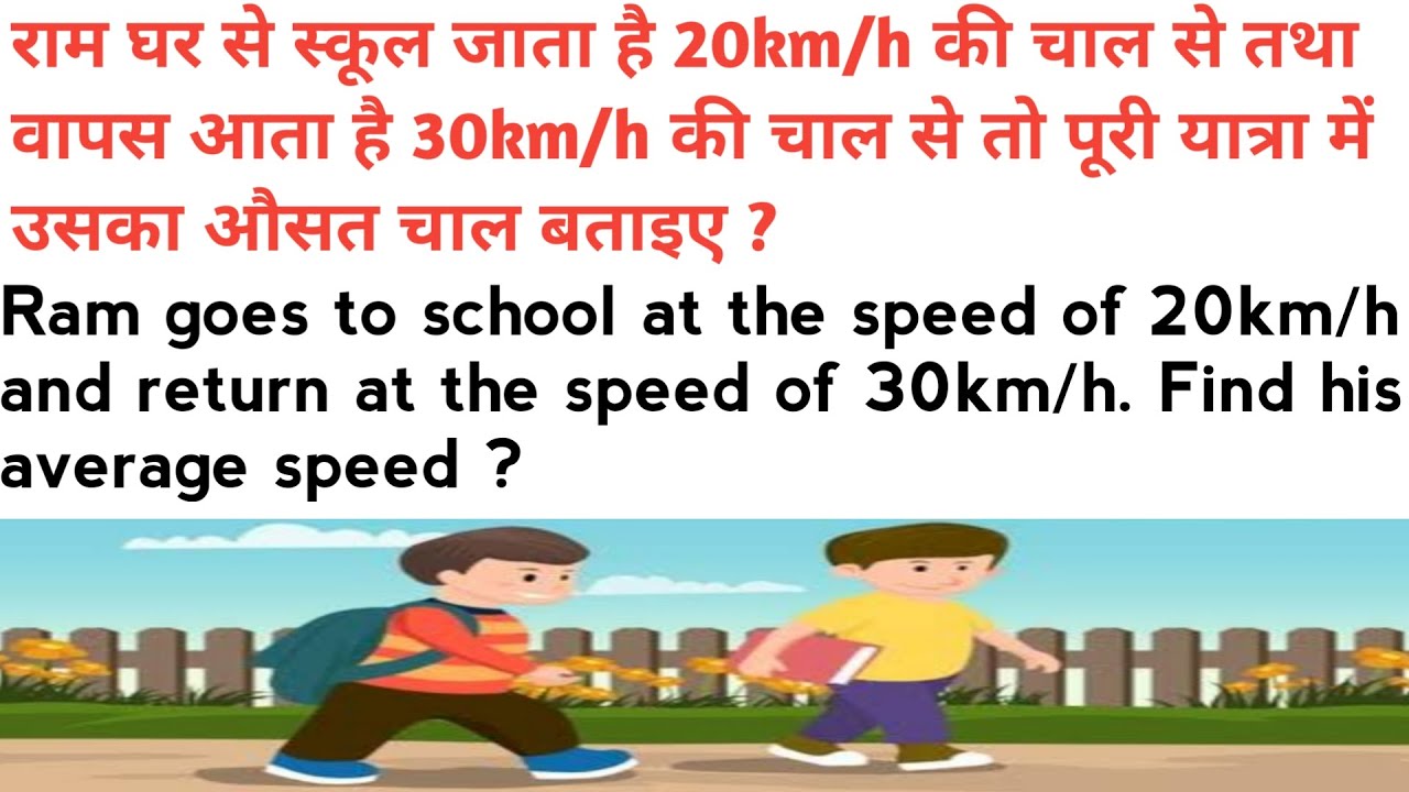 Time and distance average speed problems | Time and distance average | Average speed question ssc