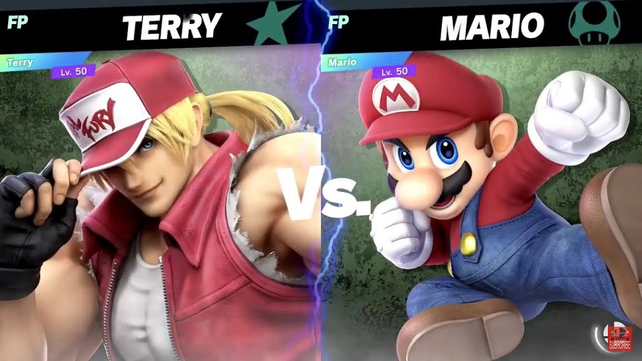 Super Smash Bros Ultimate Amiibo Fights  – 3pm Poll Terry vs Mario
