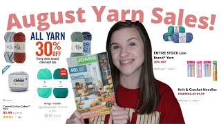 Yarn Sales For The New Joann Ad (August 11-31, 2022) + Hobby Lobby, Michaels, Hobbii, & more