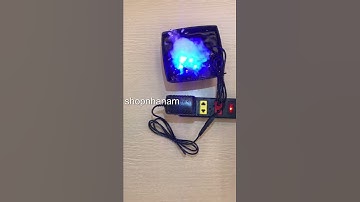 Máy phun sương tạo khói sương có đèn đổi màu dùng cho thác nước phong thủy 3W 3 trong 1